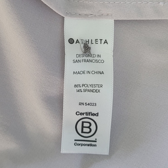 Athleta Mara Maxi Button Down Athleisure Travel Dress Pockets Lilac Twilight M - Picture 15 of 15